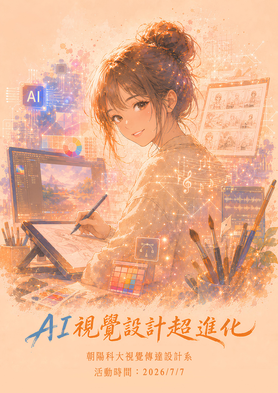 朝陽科技大學視覺傳達設計系「AI視覺設計超進化」研習營~即日起開始報名至115年6月25日截止圖片